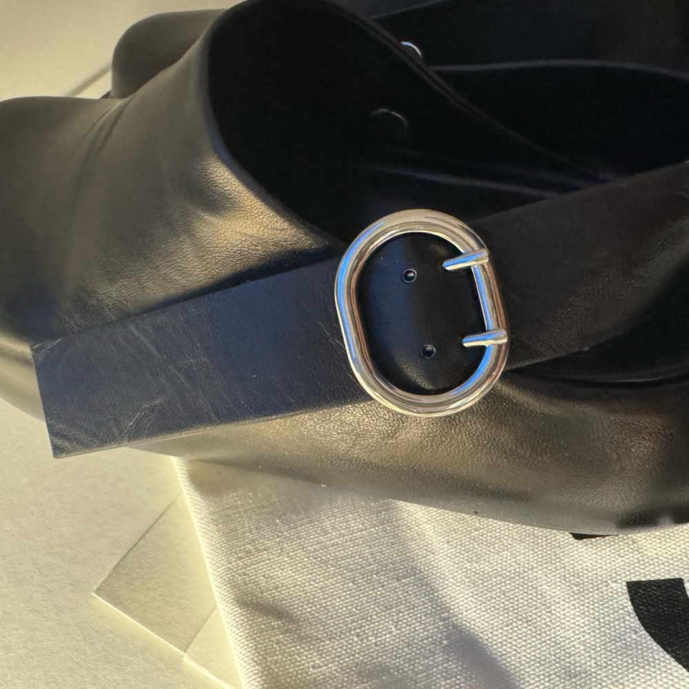 Jil Sander Sabot Leather Sandals NEW - Picture 10 of 10